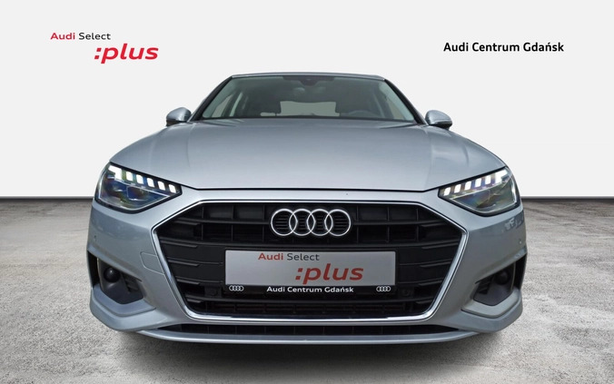 Audi A4 cena 119900 przebieg: 50383, rok produkcji 2021 z Lidzbark małe 562